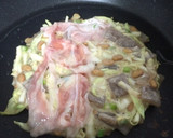 簡単！そば粉と納豆のダイエットお好み焼き作り方4写真
