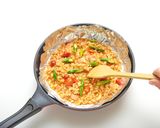 簡単朝ごはん！フライパンでリゾット作り方3写真