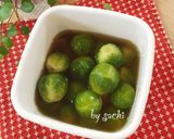 【作り置き】芽キャベツのコンソメスープ煮作り方3写真