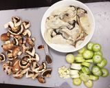牡蠣のカレー風味アヒージョ→スキレット作り方2写真