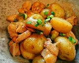 みんな大好き～新じゃがと鶏肉の炒め煮♪作り方11写真