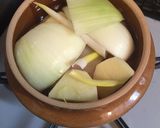 釜めしの釜で1人分の肉じゃが作り方2写真