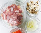 余り野菜で具沢山チキンライス作り方1写真