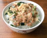 松茸の味お吸い物と納豆の猫まんま生姜入り作り方4写真