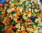 余り野菜で具沢山チキンライス作り方7写真