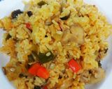 余り野菜で具沢山チキンライス作り方9写真