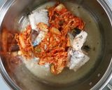 さば缶汁ごと!5分で出来るさばキムチ♪作り方2写真