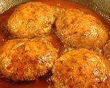 卵不使用☆失敗なし☆肉汁煮込みハンバーグ作り方4写真