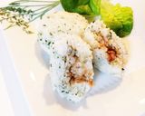 お弁当♬おかか＊お好み焼き風おにぎり作り方4写真