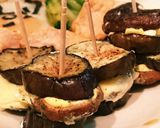 朝食に☆マヨチー椎茸のナス挟み焼き 簡単作り方5写真