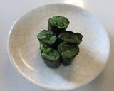ほうれん草とくぎ煮の海苔巻き作り方8写真