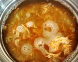 海老とグリーンピースのサフランスープ作り方5写真