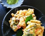 魚介と三つ葉のかき揚げ作り方6写真