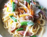 幼児とランチ☆お鍋一つでクリームパスタ作り方10写真