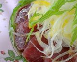 デリ風♪鰹と新玉ねぎのアンチョビ醤油ドレ作り方5写真