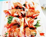 豚肉としその明太子ｿｰｽがけ!!作り方1写真