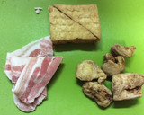 小松菜と厚揚げの煮物作り方1写真