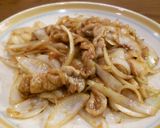 こめ豚ロースでだし醤油にんにく炒め。作り方6写真