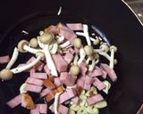 ブロックベーコンとキノコのパスタ☆作り方1写真
