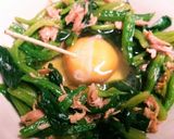 ★ほうれん草とシーチキンの巣籠もり★作り方2写真