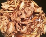 豚肉、ごぼう、椎茸の甘辛煮作り方4写真