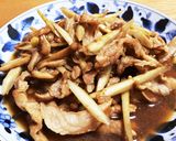 豚肉、ごぼう、椎茸の甘辛煮作り方5写真