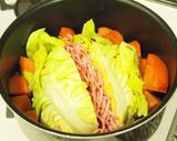 簡単♪春キャベツとひき肉のコンソメ醤油煮作り方1写真
