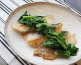 ふっくら♪タラと青菜の醤油バター☆作り方6写真