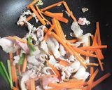 簡単ヘルシー！豚肉とニラもやし人参卵炒め作り方4写真