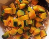 煮るのは3分♡カボチャの鶏そぼろあん作り方7写真