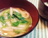余り食材★節約【うどんと三葉の味噌汁】♪作り方3写真