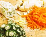 簡単(・ω・)生姜のきいた肉だんごスープ作り方1写真