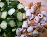 簡単!副菜に!ちくわとキュウリのごま和え作り方2写真