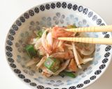新玉ねぎとオクラ☆おかか和え作り方4写真