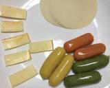 チーズとシーセージの揚げ餃子作り方1写真
