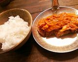 祭太鼓再現レシピ1梅ぽんずカツ丼定食。作り方7写真