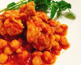 手羽元とひよこ豆のトマト煮作り方7写真