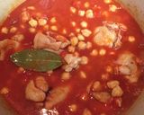 手羽元とひよこ豆のトマト煮作り方5写真