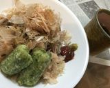 かつお節たっぷり蕎麦with梅かつお作り方3写真