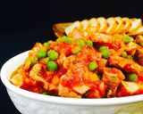 グリーンピースと豚肉のトマト煮込み作り方5写真