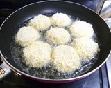 油フライパン1cm！キャベツ☆メンチカツ作り方13写真