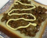 ぴりっと納豆マヨチートースト作り方2写真