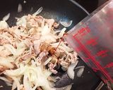麺つゆで簡単！豚肉と玉ねぎの即席丼作り方4写真