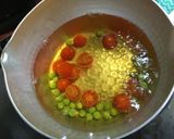 うすいエンドウとトマトのかきたま汁作り方3写真
