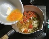うすいエンドウとトマトのかきたま汁作り方4写真