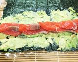 サーモンとアボカドの須磨のりロール作り方4写真