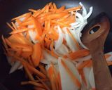 モヤシと挽肉のカレーうどん作り方3写真