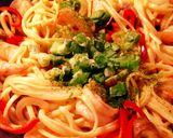 海老とキノコのパスタ作り方7写真