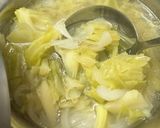 ミディアムレアホタテのスープ🥣😻作り方2写真