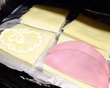 糖質オフ ☆高野豆腐パンでハムチーサンド作り方2写真